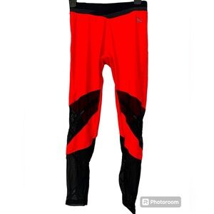 Everlast• Youth Leggings Athletic Mesh Leggings Black Pink, Size 14, EUC